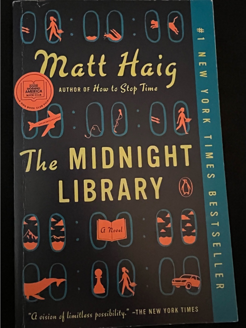 The Midnight Library: A Novel by Matt Haig Paperback Book